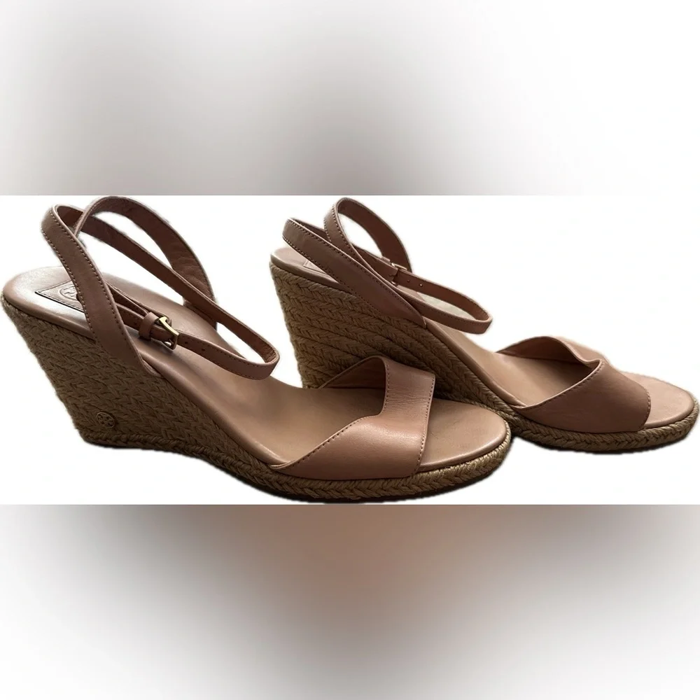 Tory Burch Leather Wedges